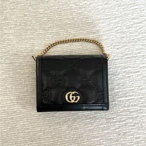 NEW Gucci GG MATELASSÉ WALLET ON CHAIN